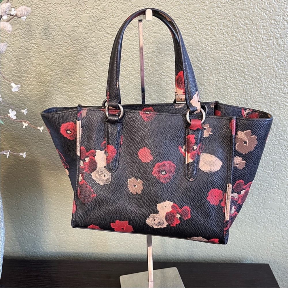 Coach Crosby Black Floral Bag - Picture 3 of 10